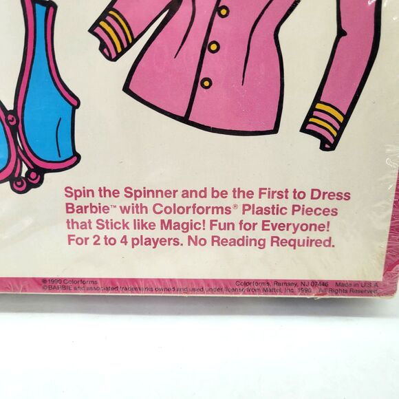 Vintage Barbie COLORFORMS Dress Up Game - New Sealed Original Packaging! Ages 3+ - Picture 7 of 9